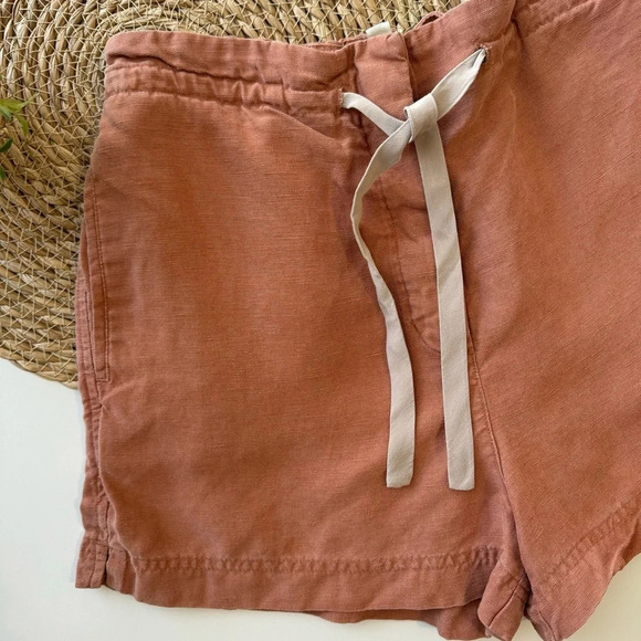 Wilfred Linen‎ Burnt Orange Drawstring Shorts Size XS - Picture 3 of 10